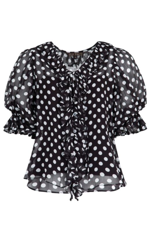Trelise Cooper - Ruffle My Love Top - Black/White - Image 5