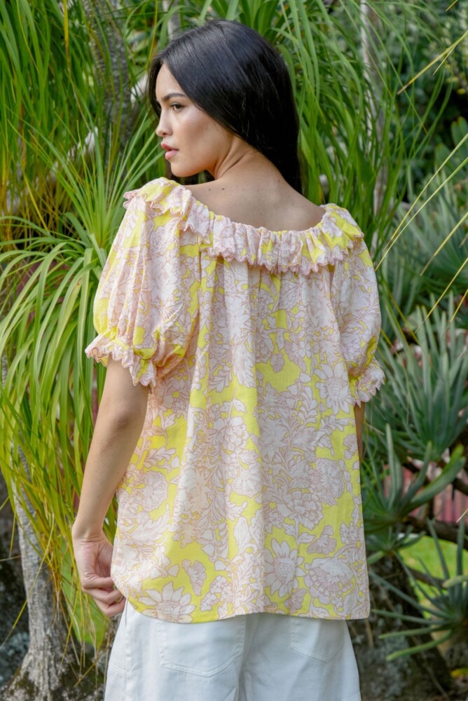 Coop - Cool By Nature Top - Blush/Yellow - Image 3