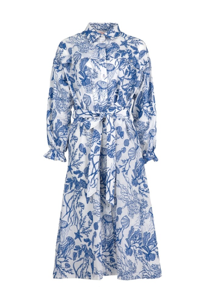 Coop - Yokelore Dress - Blue & White - Image 4