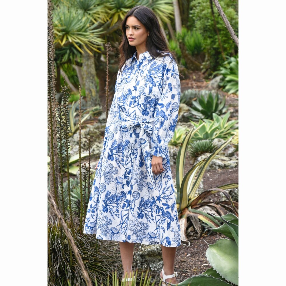 Coop - Yokelore Dress - Blue & White