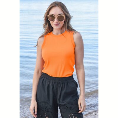 Curate - I Call Ribs Singlet - Orange