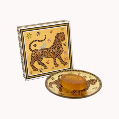 Ortigia Sicilia – Ambra Nera Glass Plate and Soap