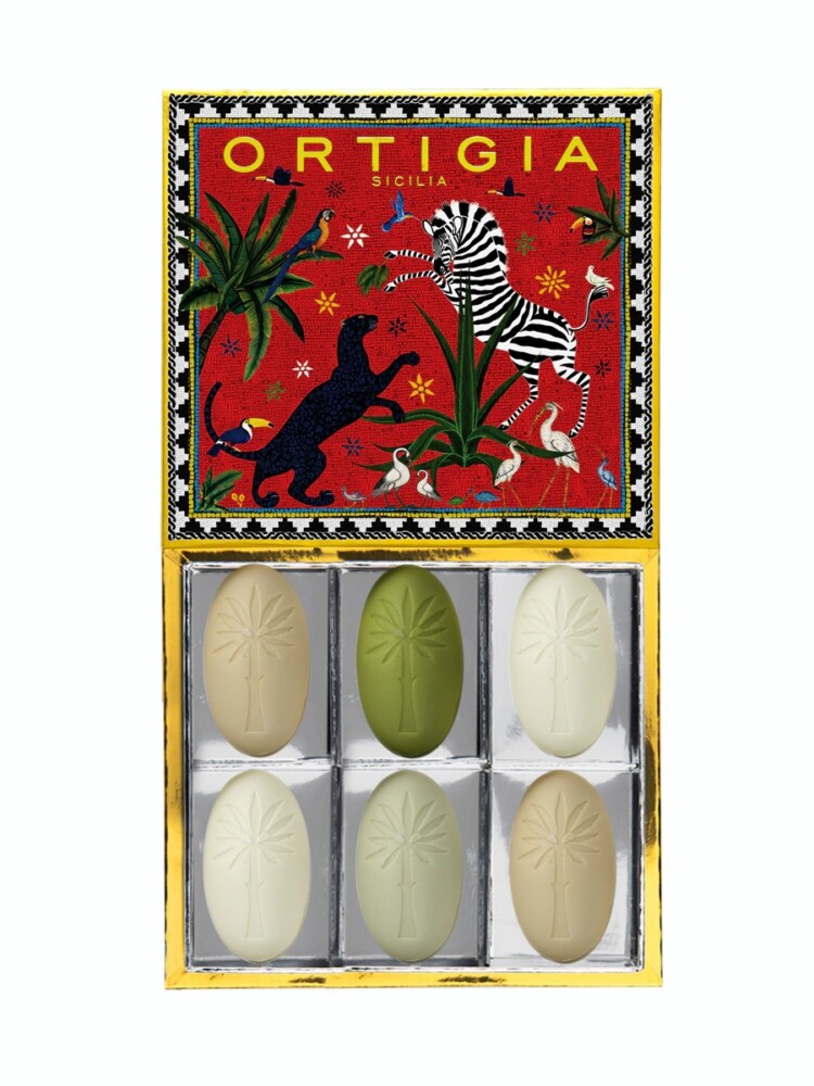 Ortigia Sicilia - Jungle Red Assorted Soap - 6 Olive Oil Soaps - Image 2