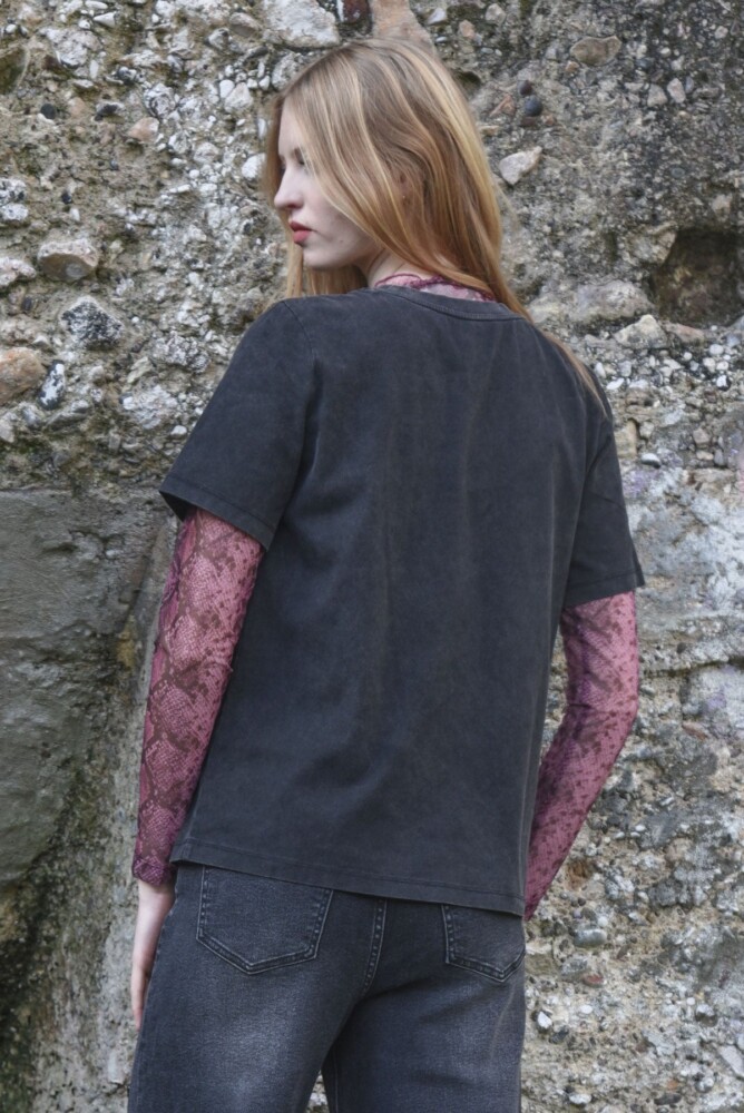 Coop - Fleur-tastic T-Shirt - Vintage Black - Image 3