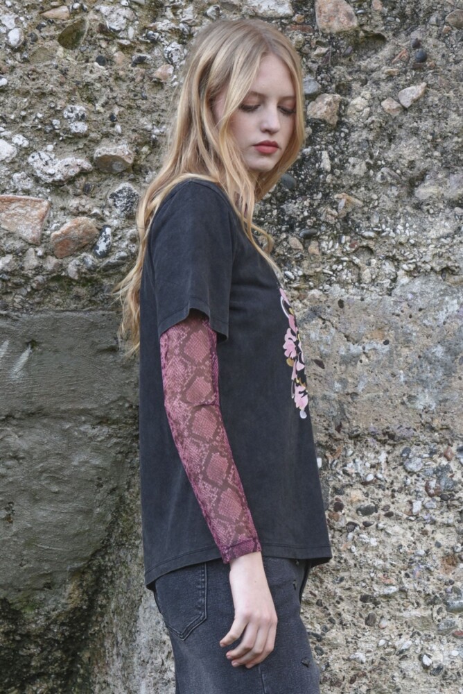 Coop - Fleur-tastic T-Shirt - Vintage Black - Image 2