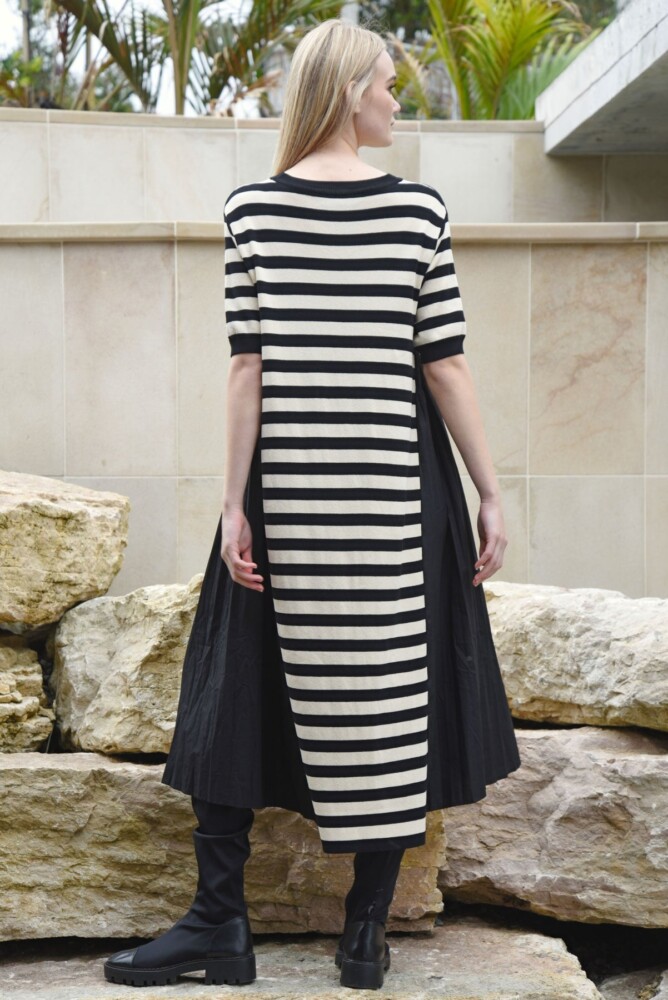 Curate - Cozy Couture Dress - Stripe - Image 4