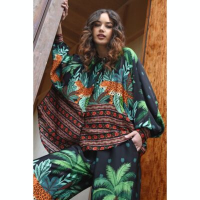 Curate - Behind Her Back Shirt - Leopard