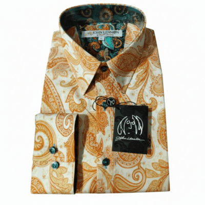 John Lennon - Orange Paisley - Long Sleeve