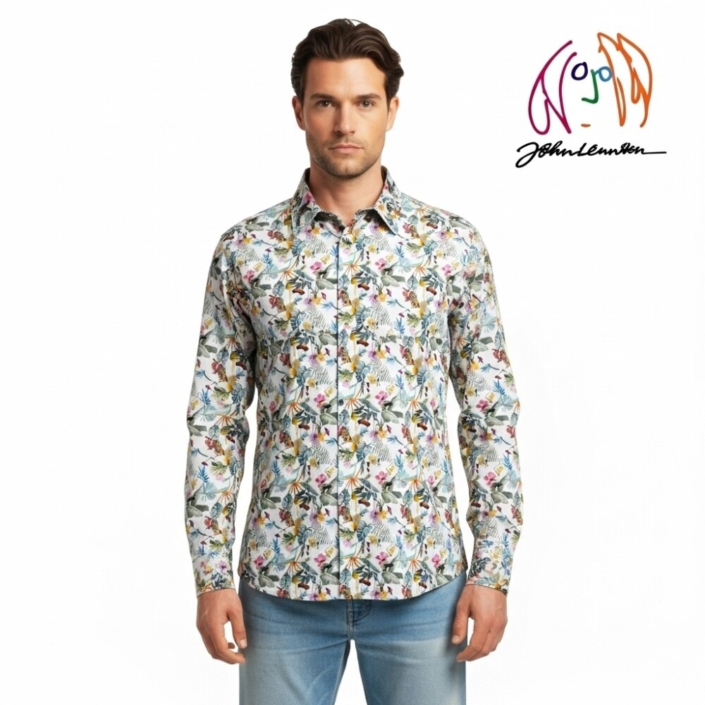 John Lennon - White Multi - Long Sleeve - Image 2