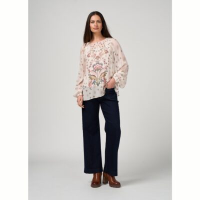 Loobie's Story - Antoinette Top - Bone Multi