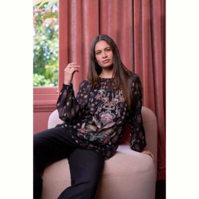 Loobie's Story - Antoinette Top - Black Multi