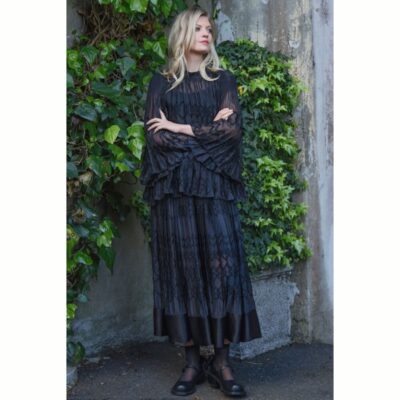 Trelise Cooper - How Pleat is Your Love Skirt - Black/Navy