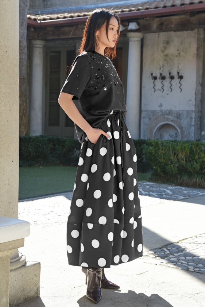 Trelise Cooper - Hot Air Balloon Skirt - Black/Vintage Spot - Image 2