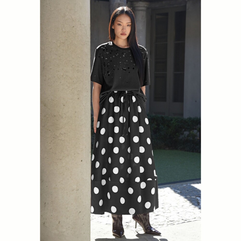 Trelise Cooper - Hot Air Balloon Skirt - Black/Vintage Spot