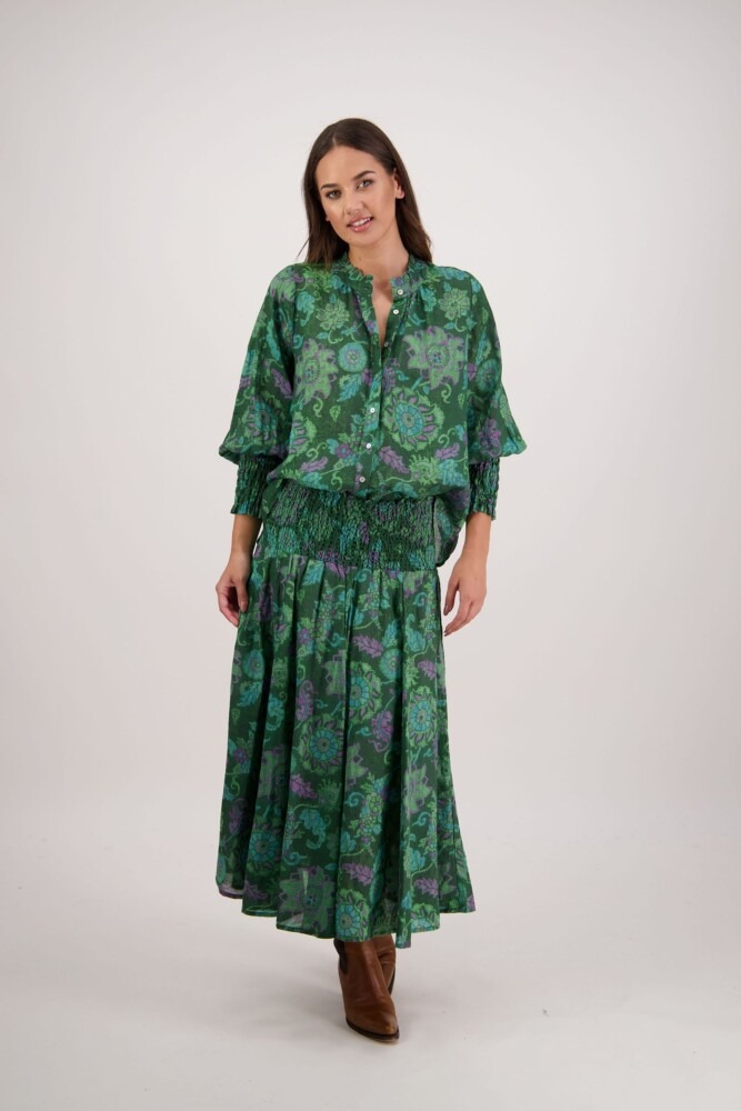 Briarwood - Raewyn Green Floral Top - Image 2