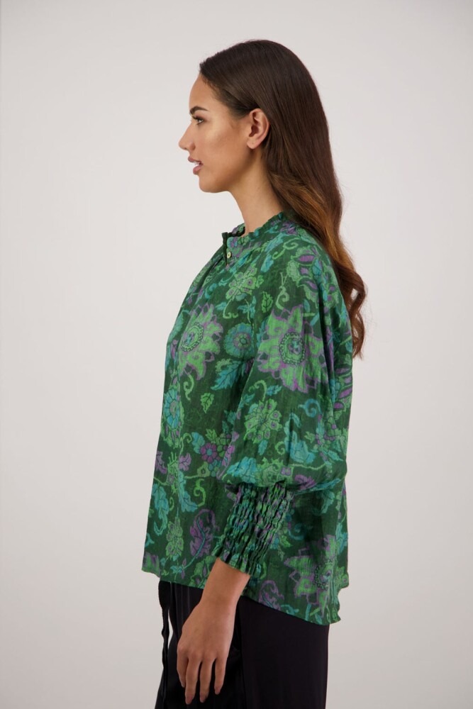 Briarwood - Raewyn Green Floral Top - Image 3