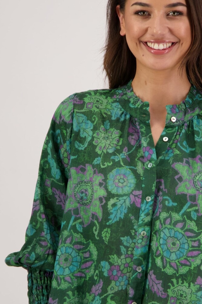 Briarwood - Raewyn Green Floral Top - Image 4