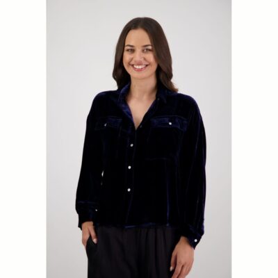 Briarwood - Ridge Ink Velvet Shirt
