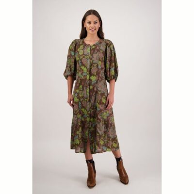 Briarwood - Rosette Brown Floral Dress