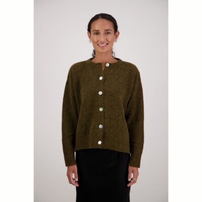 Briarwood - Fable Olive Knit Cardigan
