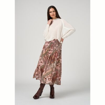 Loobie's Story - Byzantium Skirt - Blush Multi