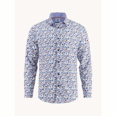 A Fish Named Fred - Shirt - Pheasant - Multi Blue