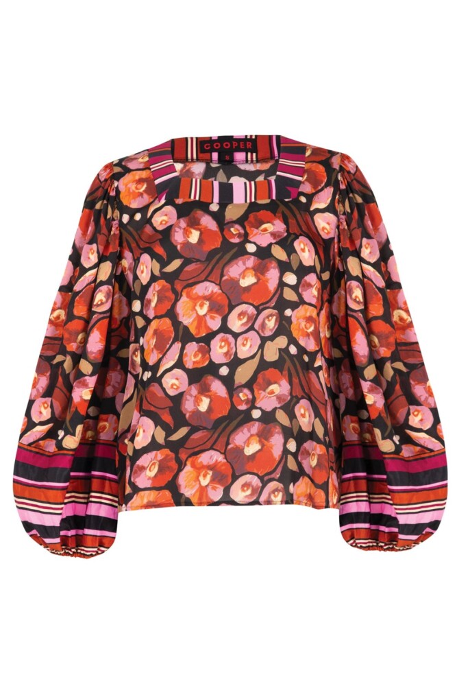 Cooper - Think Outside the Square Top - Black Floral - Image 5