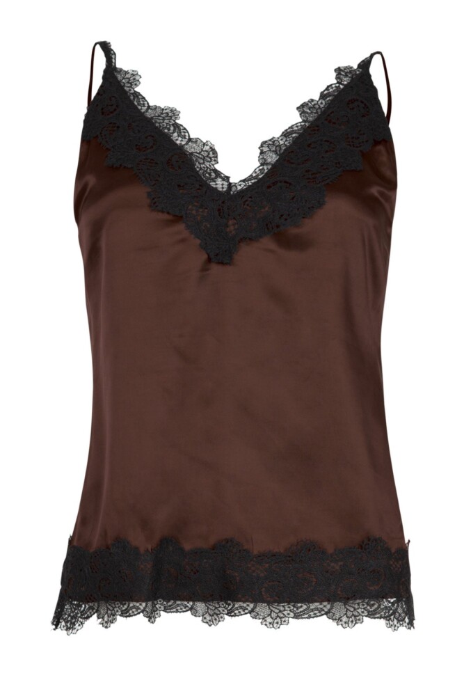 Cooper - Treble Lace Camisole - Chocolate - Image 5