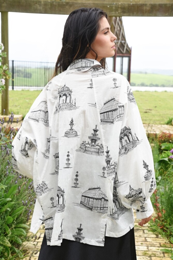 Coop - Loose and Luxe Shirt - lack and White - Image 4