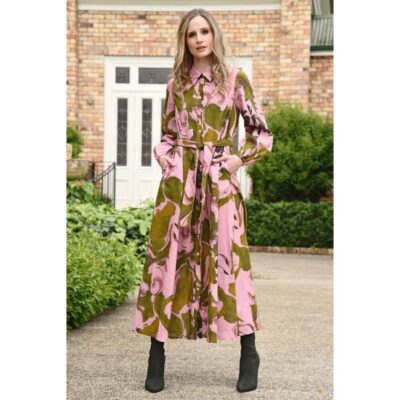 Curate - Good Serve Dress - Pink and Green