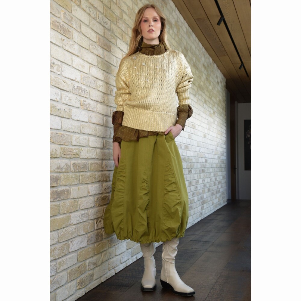 Trelise Cooper - Diamond in the Puff Skirt - Chartreuse