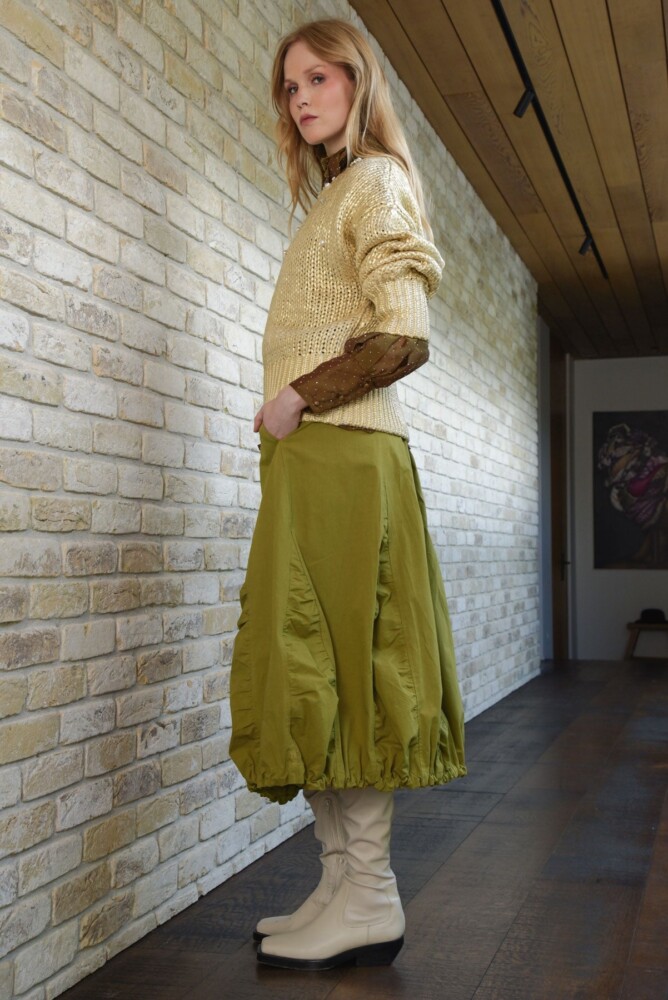 Trelise Cooper - Diamond in the Puff Skirt - Chartreuse - Image 2