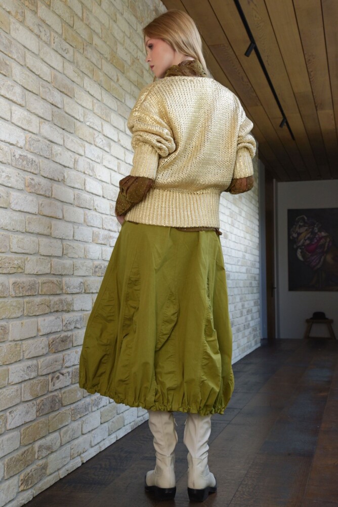 Trelise Cooper - Diamond in the Puff Skirt - Chartreuse - Image 3