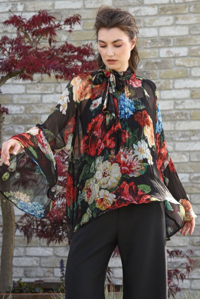 Trelise Cooper - Black of Beyond Blouse - Black Floral - Image 2