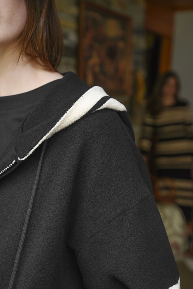Cooper - Never Hood a Chance Hoodie - Black/Cream - Image 4