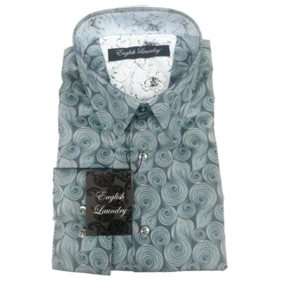 English Laundry - Dark Blue Multi Shirt - Long Sleeve