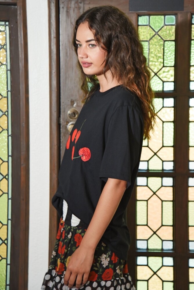 Curate - Eat Drink and Be Cherry T-shirt - Black - Image 2