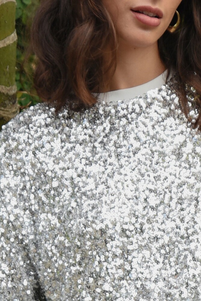 Cooper - Shine Queens Top - Silver - Image 4