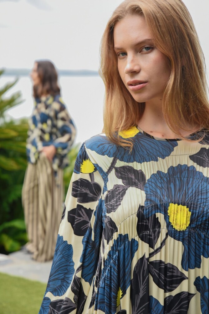 Cooper - Dress to Impress Dress - Lime and Blue Floral - Image 5