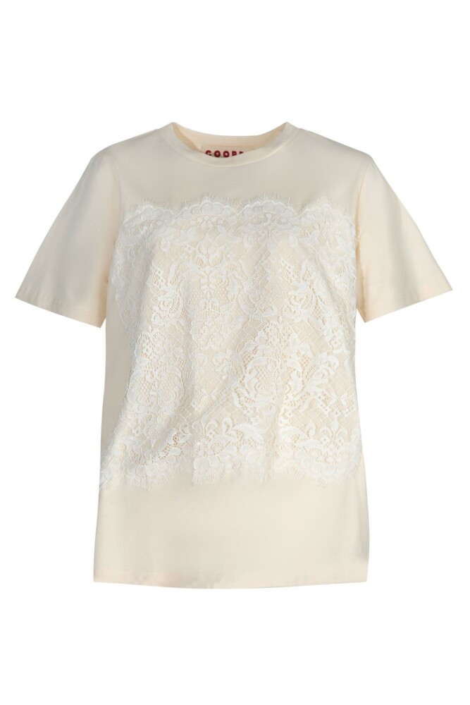 Cooper - Just to Save Lace T-shirt - Cream - Image 5
