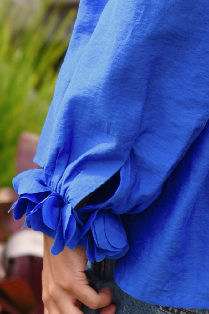 Coop - Budding Romance Blouse - Blue - Image 6