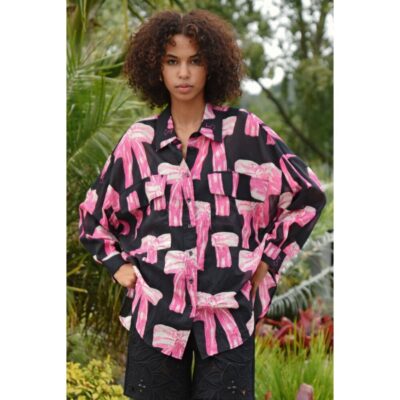 Coop - Bowmance Shirt - Black & Pink