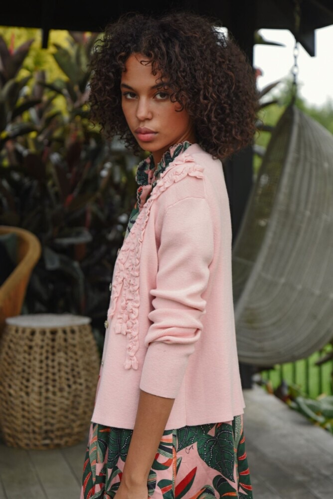 Coop - Frilluxe Cardigan - Blush - Image 5