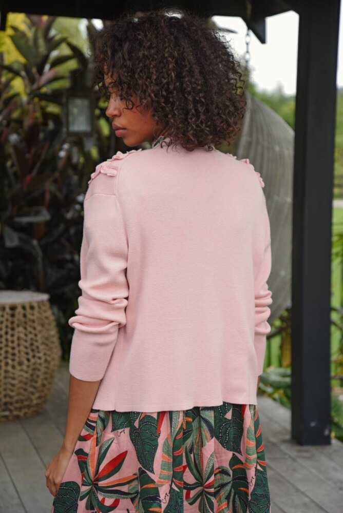 Coop - Frilluxe Cardigan - Blush - Image 4