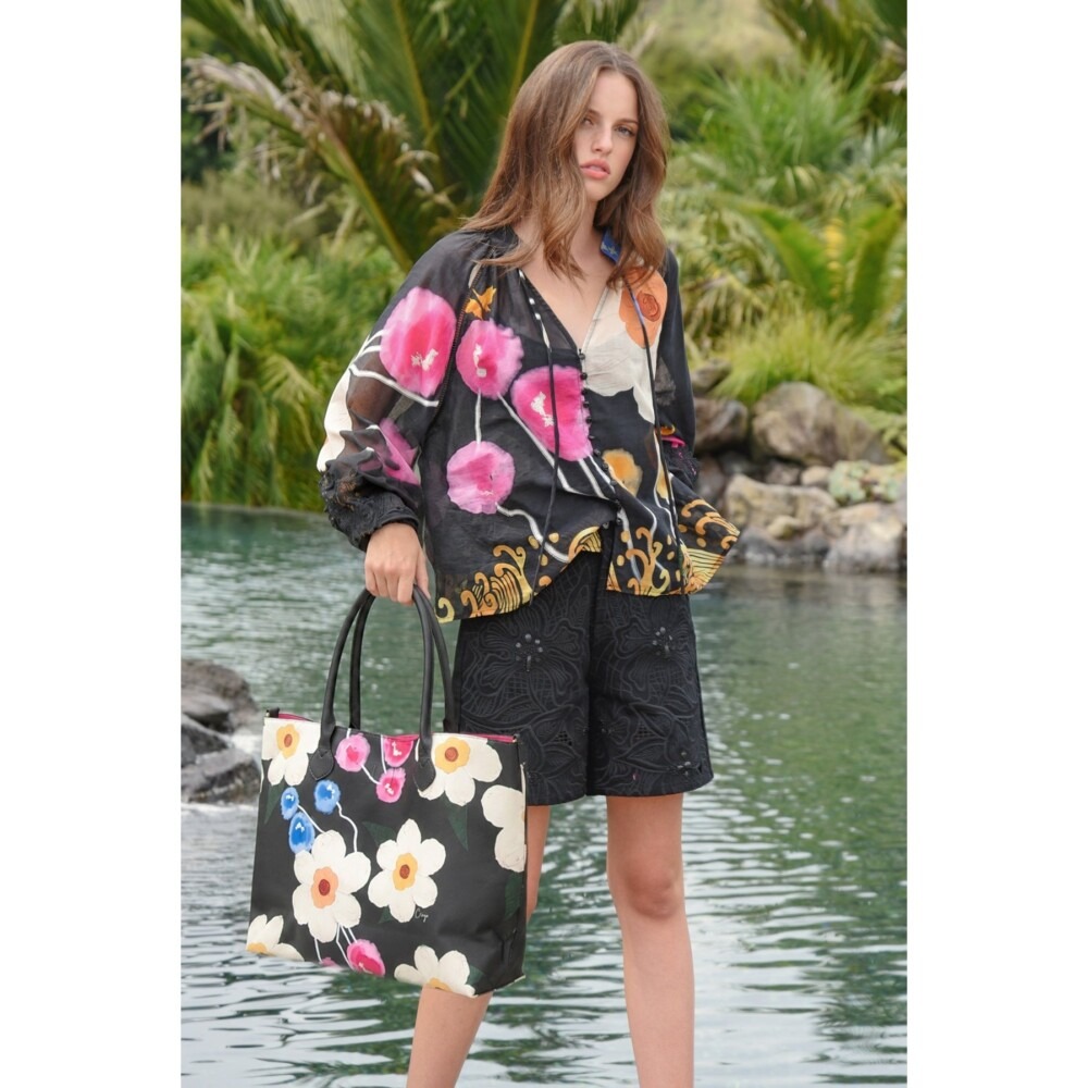 Coop - Tote-ally Fun Bag - Black Floral
