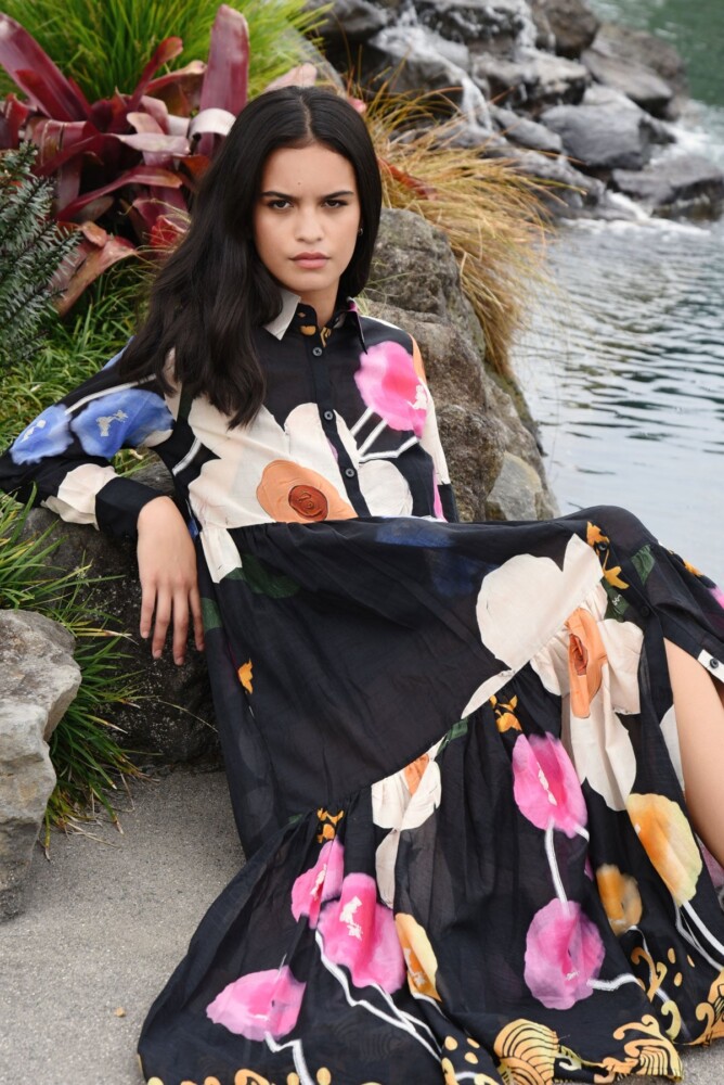 Coop - Under the Swoon-light Dress - Black Floral - Image 2