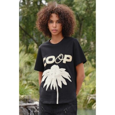 Coop - Bloom Service T-shirt - Black & Cream