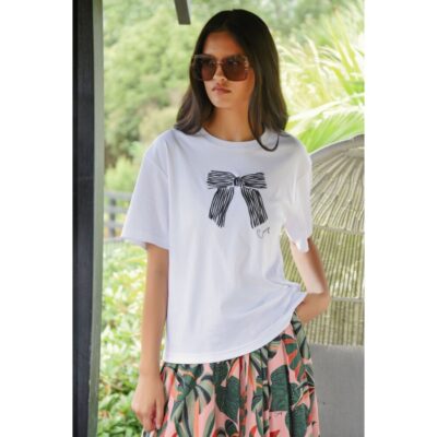 Coop - Gotta Bow T-shirt - Black and White