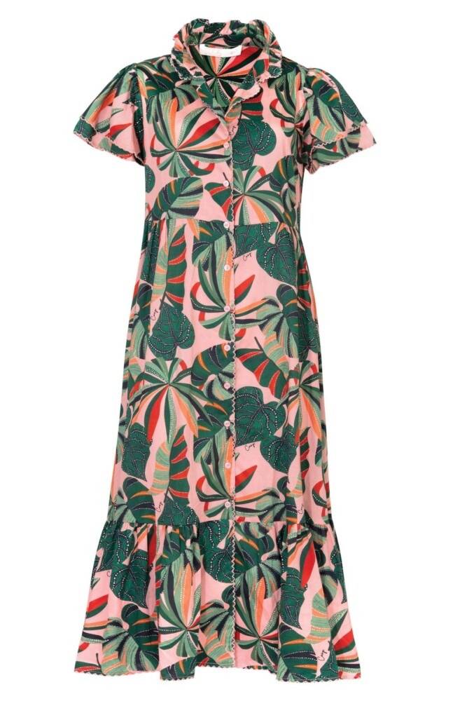 Coop - New Leaf On Life Dress - Blush /Green - Image 7