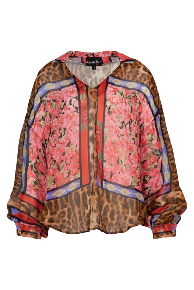 Curate - A Fresh Take Blouse - Pink Leopard - Image 6